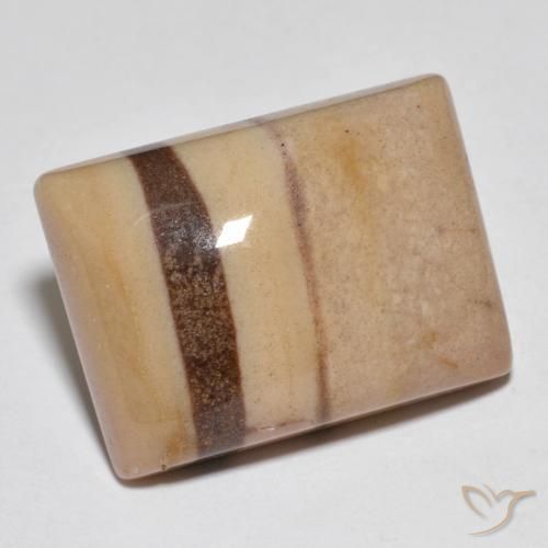 Diaspro Multicolore naturale da 22.36 ct, Taglio a baguette, Opaco
