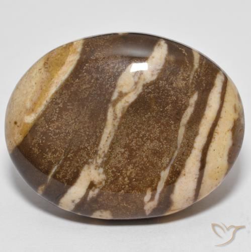 27.46ct Naturale Multicolore Diaspro, Ovale, Opaco