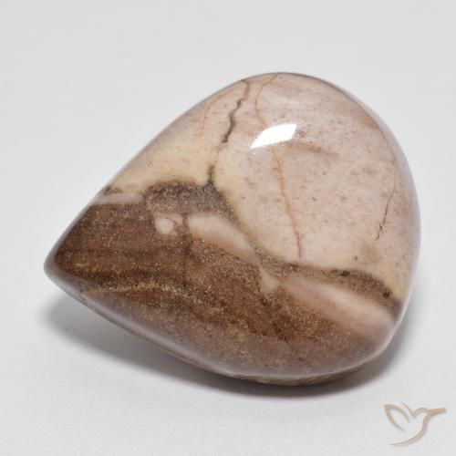 13.35ct Naturale Multicolore Diaspro, Forma a pera, Opaco