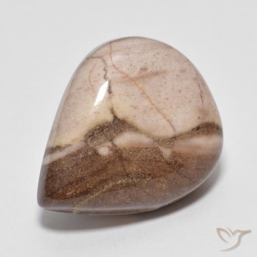 Diaspro Multicolore naturale da 13.35 ct, Forma a pera, Opaco