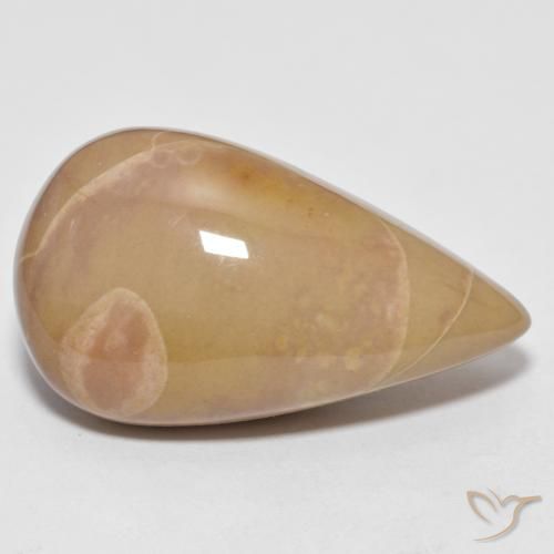 16.04ct Naturale Multicolore Diaspro, Forma a pera, Opaco