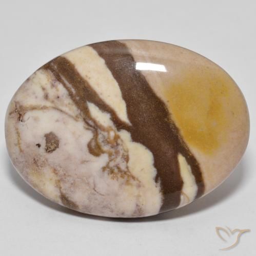 25.71ct Naturale Multicolore Diaspro, Ovale, Opaco