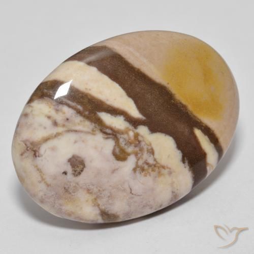 Diaspro Multicolore naturale da 25.71 ct, Ovale, Opaco