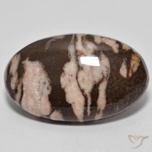 25.70ct Naturale Multicolore Diaspro, Ovale, Opaco