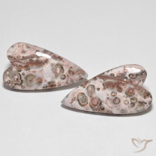 17.92ctw Naturale Multicolore Diaspro, Cuore, Opaco