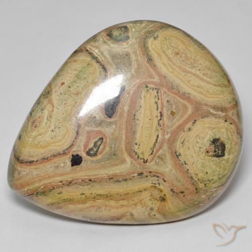 85.63ct Naturale Multicolore Diaspro, Forma a pera, Opaco