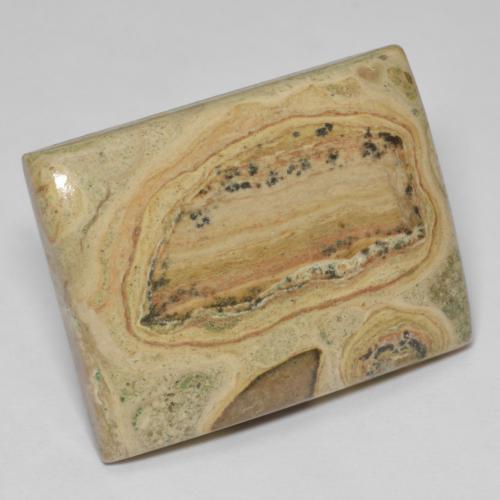 Diaspro Multicolore naturale da 38.51 ct, Taglio a baguette, Opaco