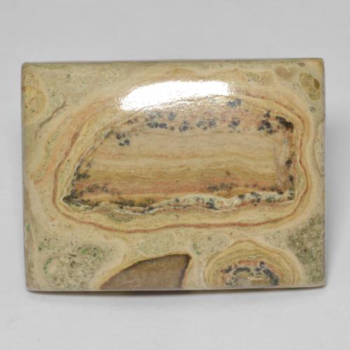 Diaspro Multicolore naturale da 38.51 ct, Taglio a baguette, Opaco