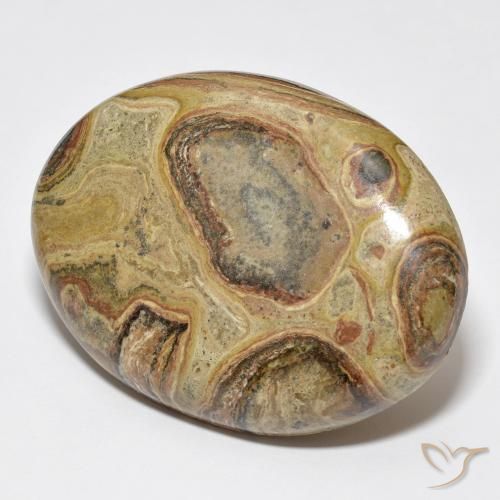 79.04ct Naturale Multicolore Diaspro, Ovale, Opaco