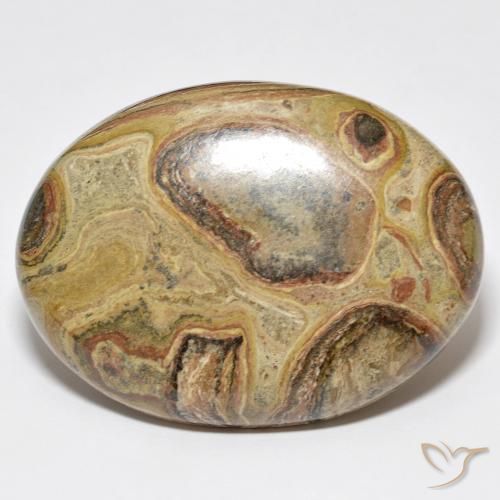 Diaspro Multicolore naturale da 79.04 ct, Ovale, Opaco