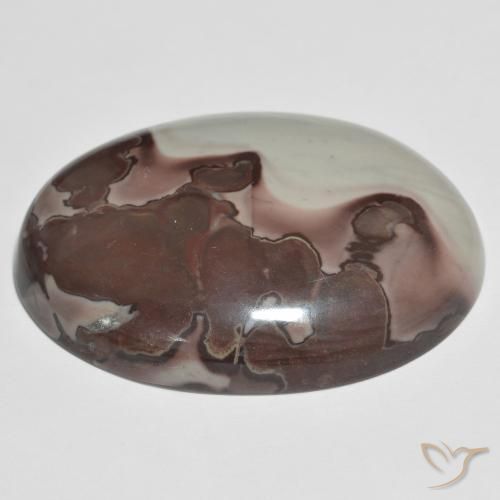 Diaspro Multicolore naturale da 43.76 ct, Ovale, Opaco