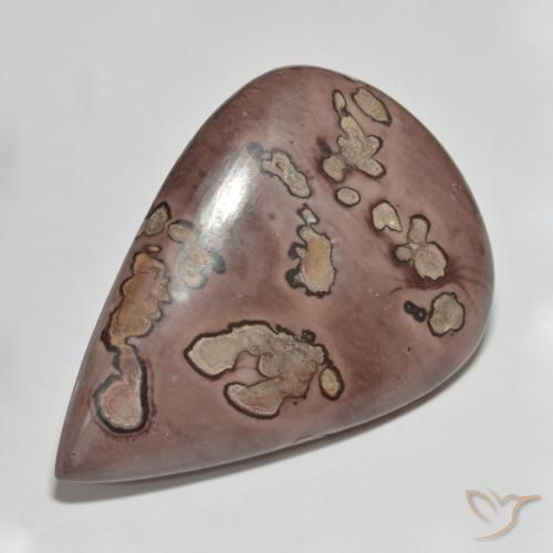 Diaspro Multicolore naturale da 39.91 ct, Forma a pera, Opaco