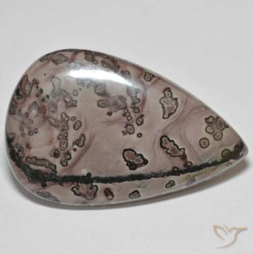 Diaspro Multicolore naturale da 37.38 ct, Forma a pera, Opaco