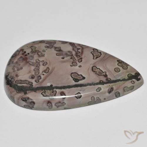 Diaspro Multicolore naturale da 37.38 ct, Forma a pera, Opaco