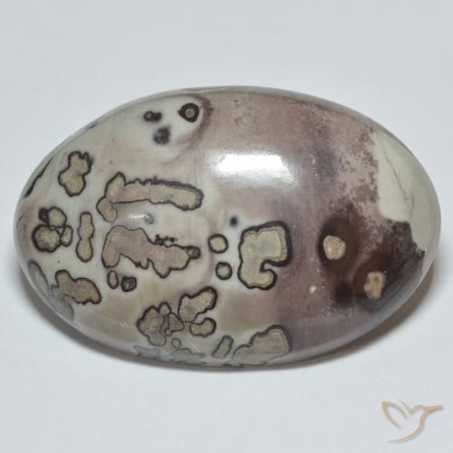 37.10ct Naturale Multicolore Diaspro, Ovale, Opaco