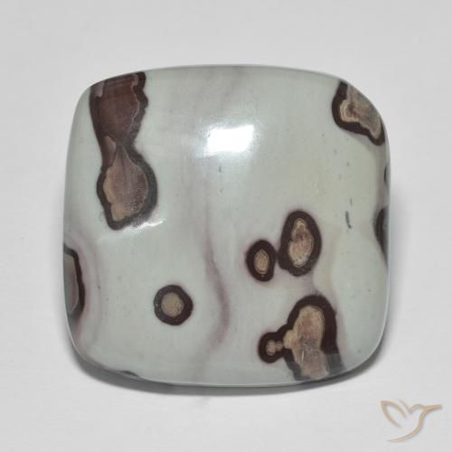 29.21ct Naturale Multicolore Diaspro, Cuscino, Opaco