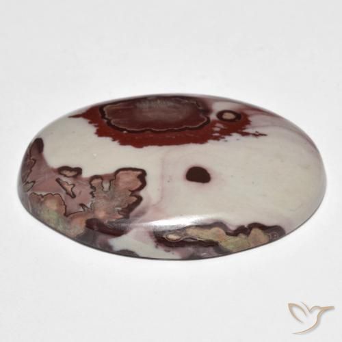 Diaspro Multicolore naturale da 26.67 ct, Ovale, Opaco
