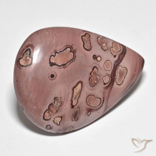 42.71ct Naturale Multicolore Diaspro, Forma a pera, Opaco