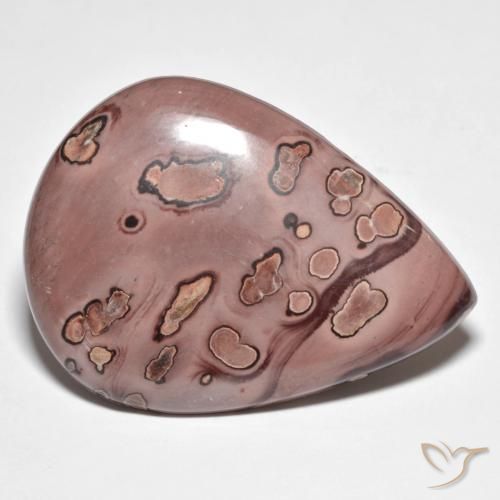 Diaspro Multicolore naturale da 42.71 ct, Forma a pera, Opaco