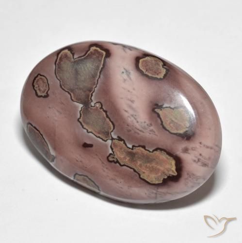 34.00ct Naturale Multicolore Diaspro, Ovale, Opaco