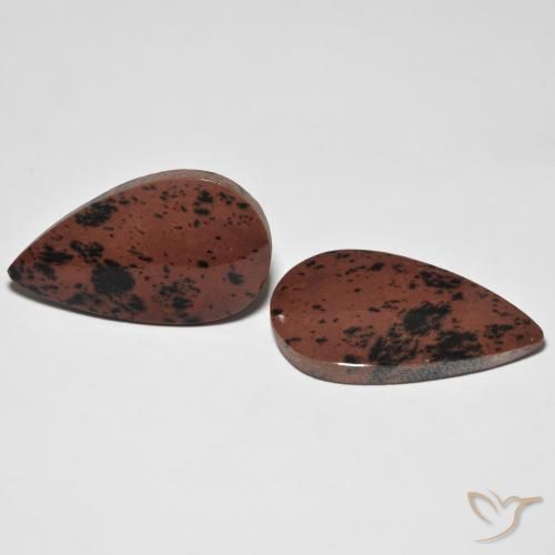 Gemme di Diaspro Multicolore naturale da 25.56 ct, Forma a pera, Opaco