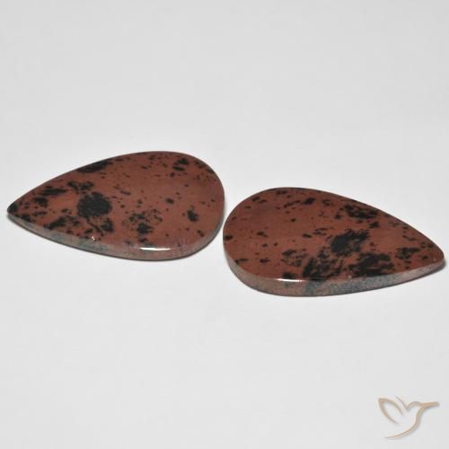 Gemme di Diaspro Multicolore naturale da 25.56 ct, Forma a pera, Opaco