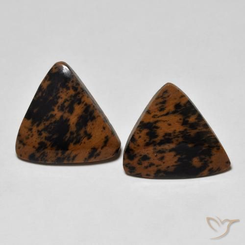 10.63ctw Naturale Multicolore Diaspro, Taglio trillion, Opaco