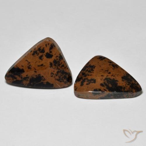 Gemme di Diaspro Multicolore naturale da 18.47 ct, Taglio trillion, Opaco