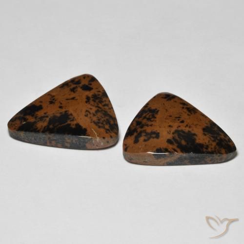 Gemme di Diaspro Multicolore naturale da 18.47 ct, Taglio trillion, Opaco