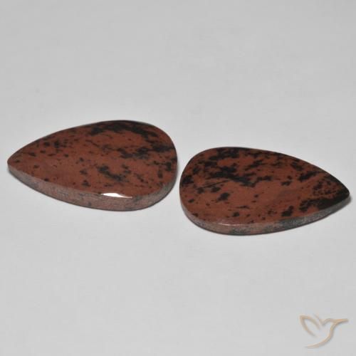 Gemme di Diaspro Multicolore naturale da 24.81 ct, Forma a pera, Opaco