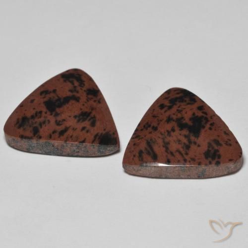 Gemme di Diaspro Multicolore naturale da 16.22 ct, Taglio trillion, Opaco