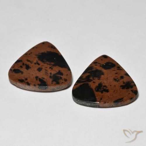 Gemme di Diaspro Multicolore naturale da 18.53 ct, Taglio trillion, Opaco