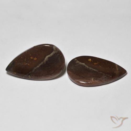 Gemme di Diaspro Multicolore naturale da 18.05 ct, Forma a pera, Opaco