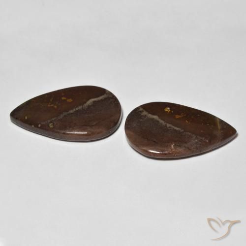 Gemme di Diaspro Multicolore naturale da 18.05 ct, Forma a pera, Opaco