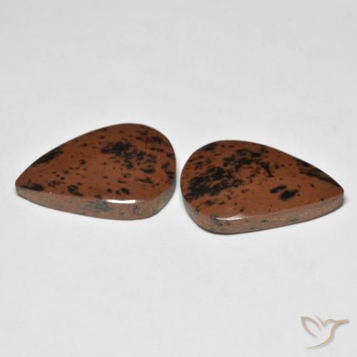 Gemme di Diaspro Multicolore naturale da 14.45 ct, Forma a pera, Opaco