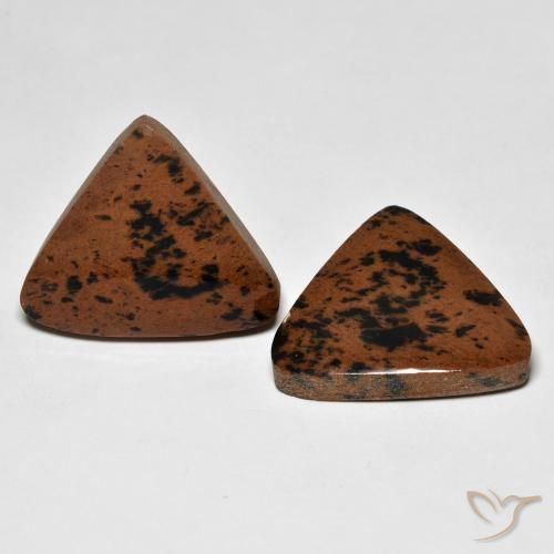 21.10ctw Naturale Multicolore Diaspro, Taglio trillion, Opaco