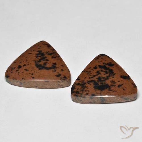 Gemme di Diaspro Multicolore naturale da 21.10 ct, Taglio trillion, Opaco