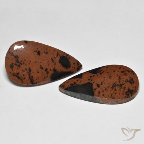 Gemme di Diaspro Multicolore naturale da 22.70 ct, Forma a pera, Opaco