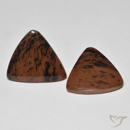 Gemme di Diaspro Multicolore naturale da 17.51 ct, Taglio trillion, Opaco