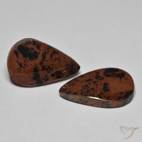 Gemme di Diaspro Multicolore naturale da 15.36 ct, Forma a pera, Opaco
