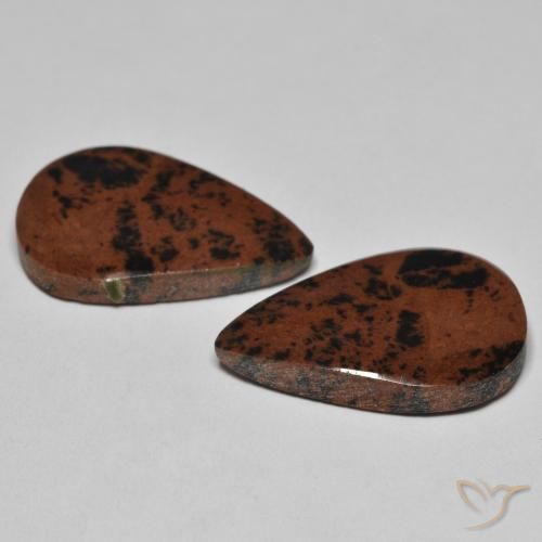 Gemme di Diaspro Multicolore naturale da 15.36 ct, Forma a pera, Opaco