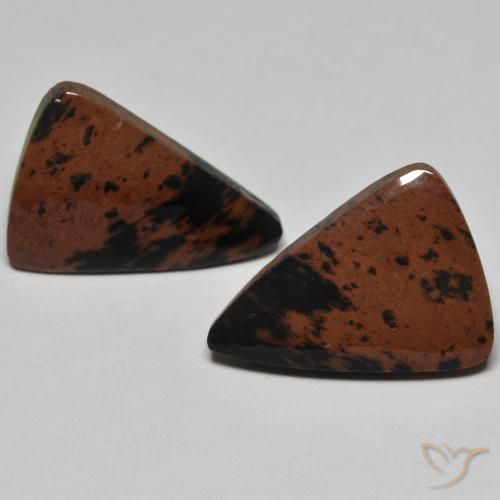 12.58ctw Naturale Multicolore Diaspro, Taglio trillion, Opaco