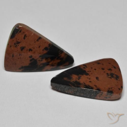 Gemme di Diaspro Multicolore naturale da 12.58 ct, Taglio trillion, Opaco