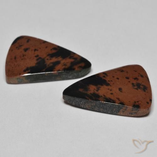 Gemme di Diaspro Multicolore naturale da 12.58 ct, Taglio trillion, Opaco
