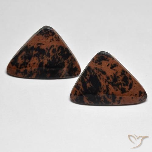 17.23ctw Naturale Multicolore Diaspro, Taglio trillion, Opaco