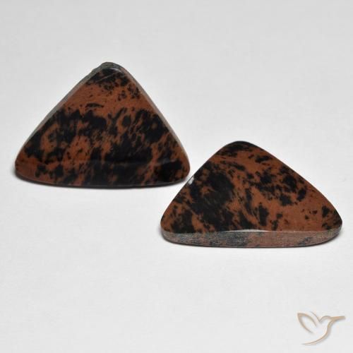 Gemme di Diaspro Multicolore naturale da 17.23 ct, Taglio trillion, Opaco