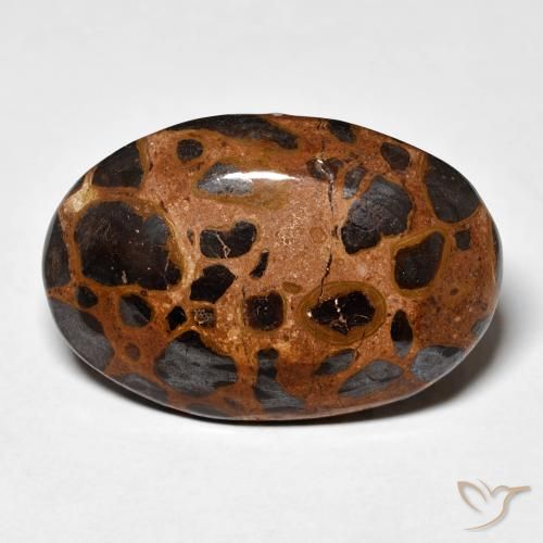 21.84ct Naturale Multicolore Diaspro, Ovale, Opaco
