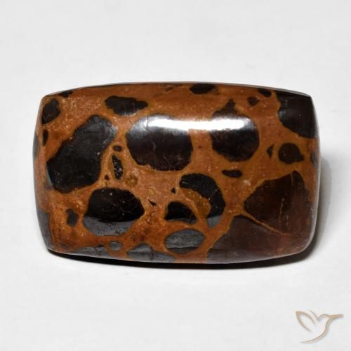 22.00ct Naturale Multicolore Diaspro, Cuscino, Opaco