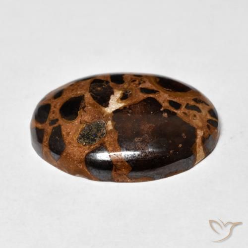 Diaspro Multicolore naturale da 19.16 ct, Ovale, Opaco