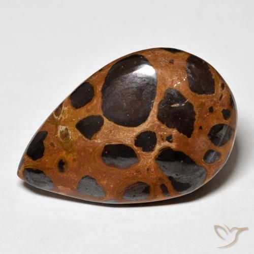 24.78ct Naturale Multicolore Diaspro, Forma a pera, Opaco